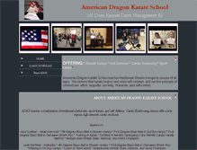 Tablet Screenshot of americandragonkarateschool.com